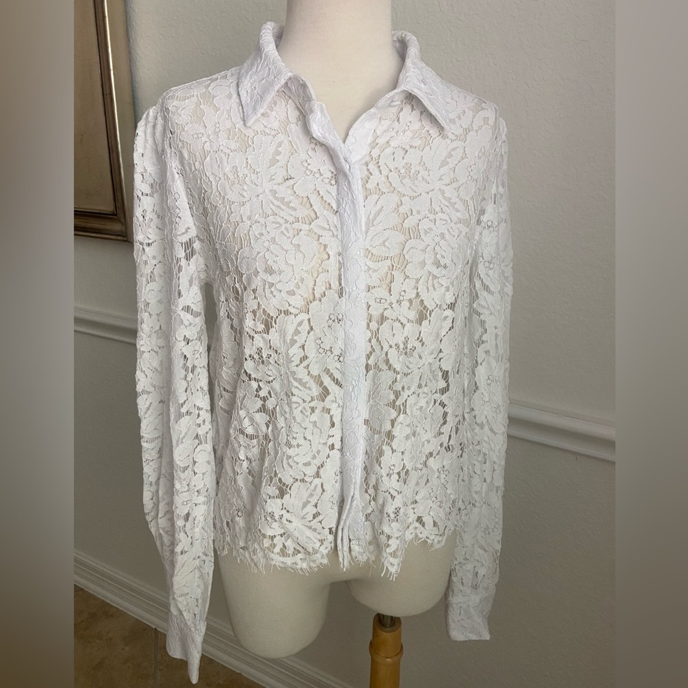 Generation Love White Lace Blouse XS NWT
